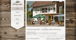 Desktop Screenshot of gasthof-stegmuehle.de